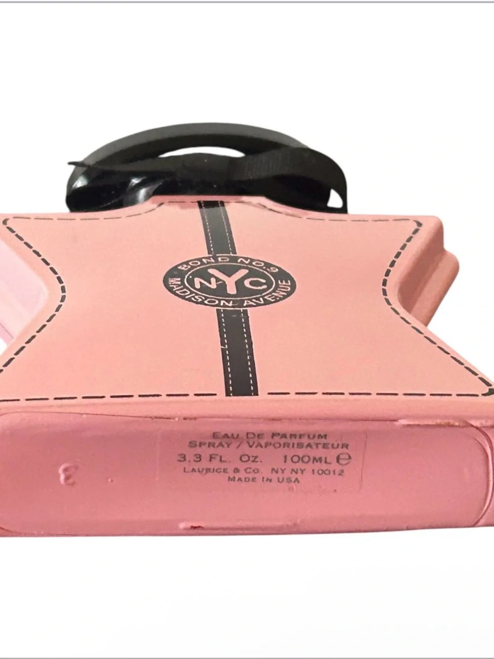 Madison Pink Star-Shaped Body Fragrance Bottle with Black Accents